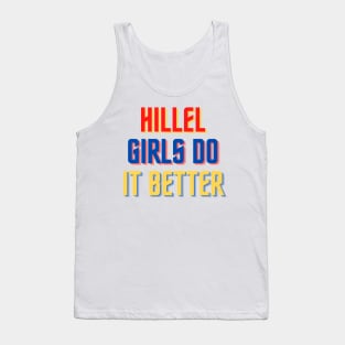 Hillel Girls Do It Better - Red, Gold & Blue Tank Top